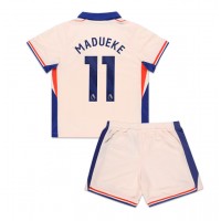 Echipament fotbal Chelsea Noni Madueke #11 Tricou Deplasare 2024-25 pentru copii maneca scurta (+ Pantaloni scurti)